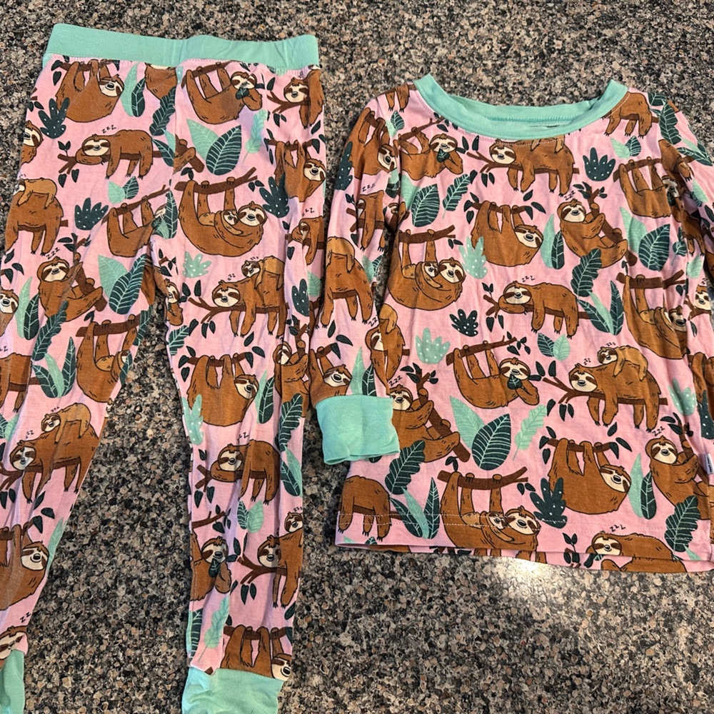 Little Sleepies Sleepy Sloth 2 piece long sleeve